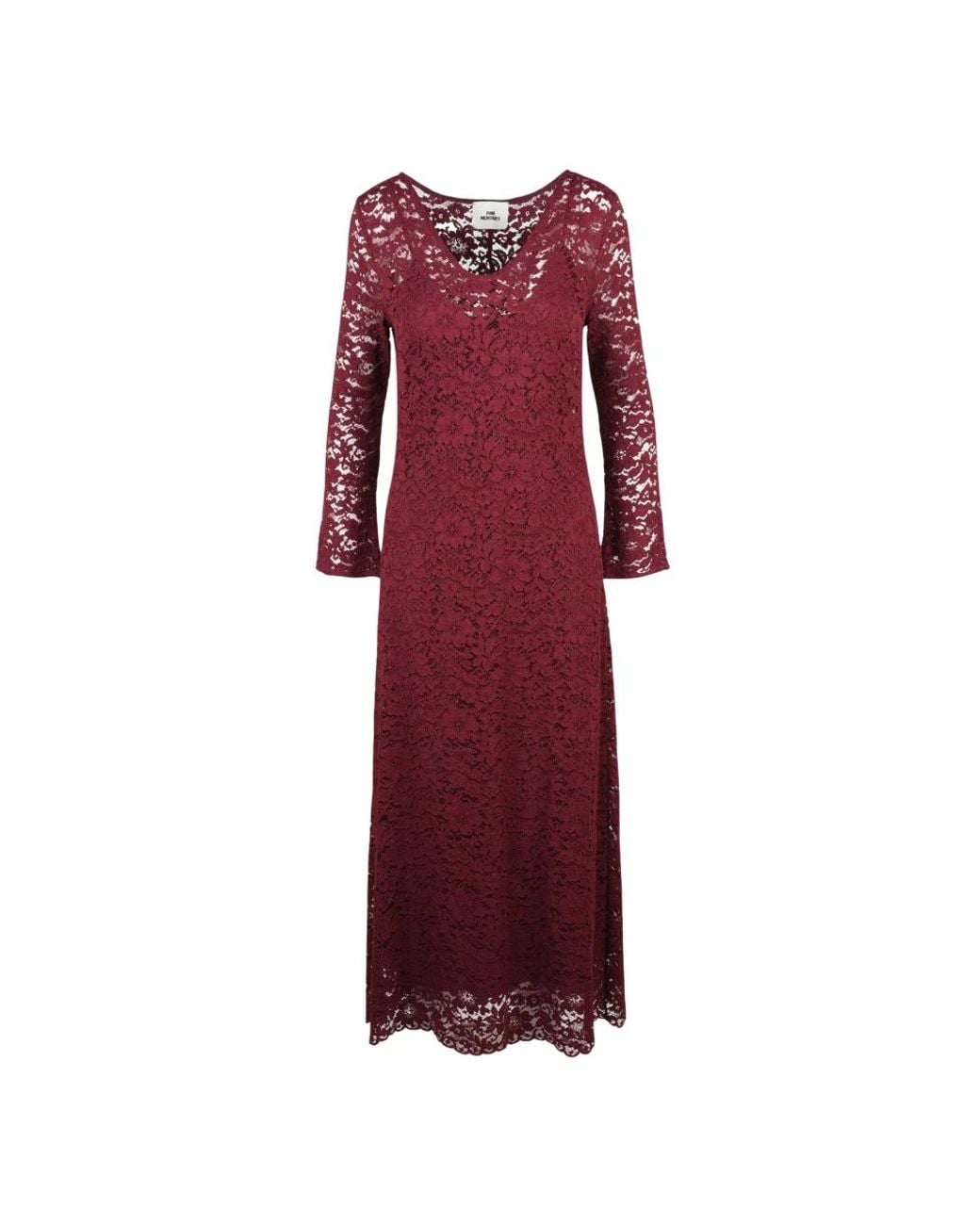 Pink Memories Red Midi Dresses
