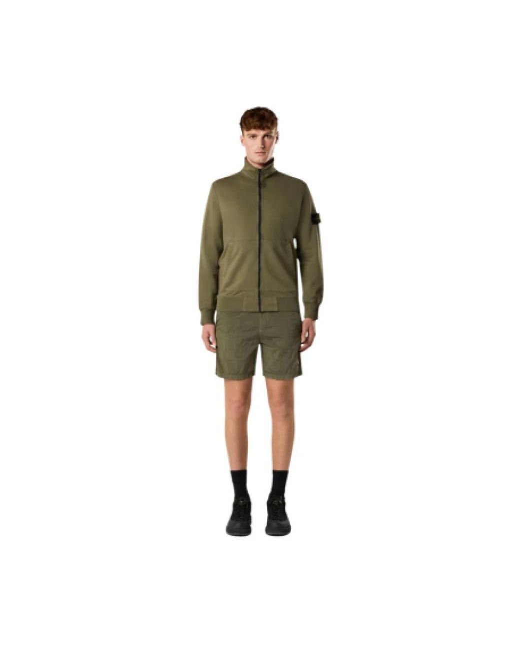 Stone Island Green Casual Shorts for men