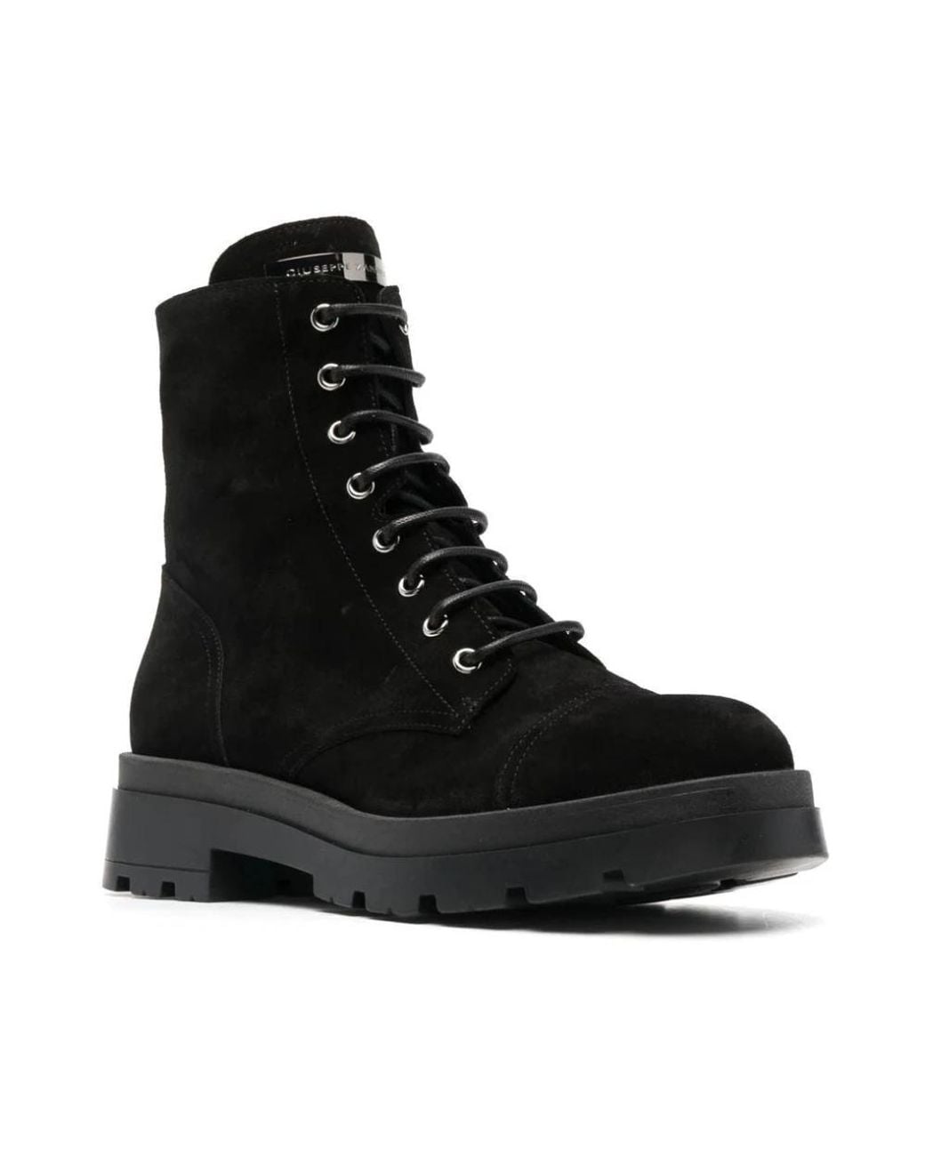 Giuseppe Zanotti Black Lace-Up Boots for men