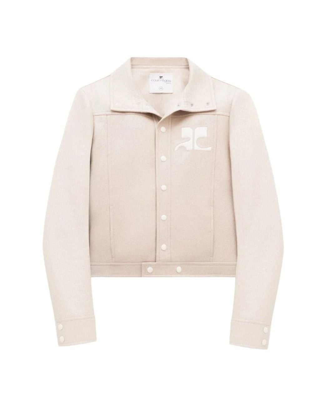 Courreges Reedition Vinyl Jacket in het White voor heren