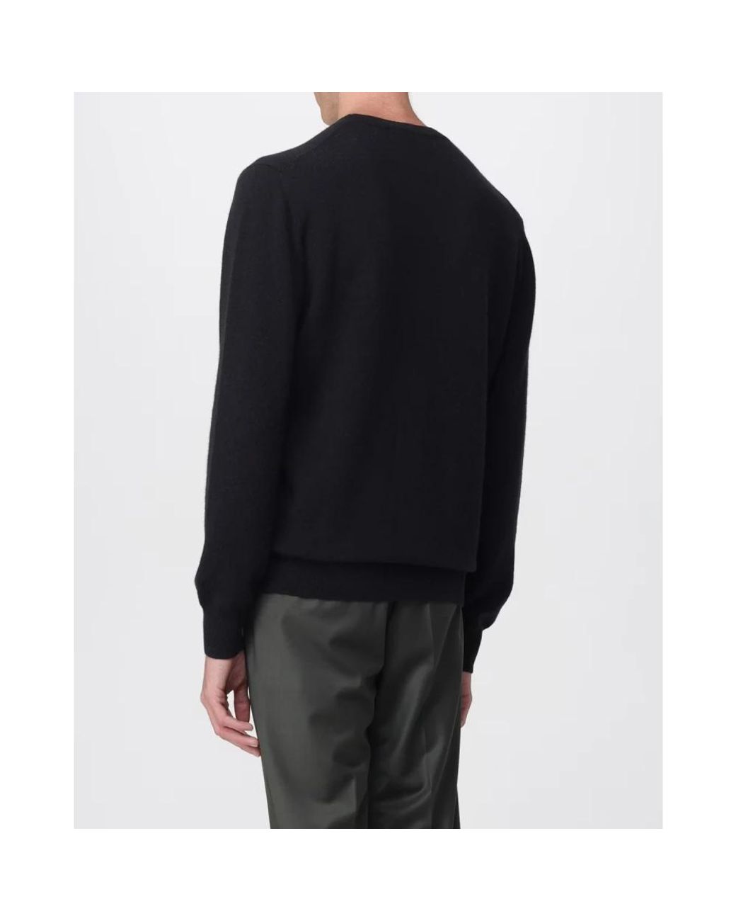 Karl Lagerfeld Black Round-Neck Knitwear for men