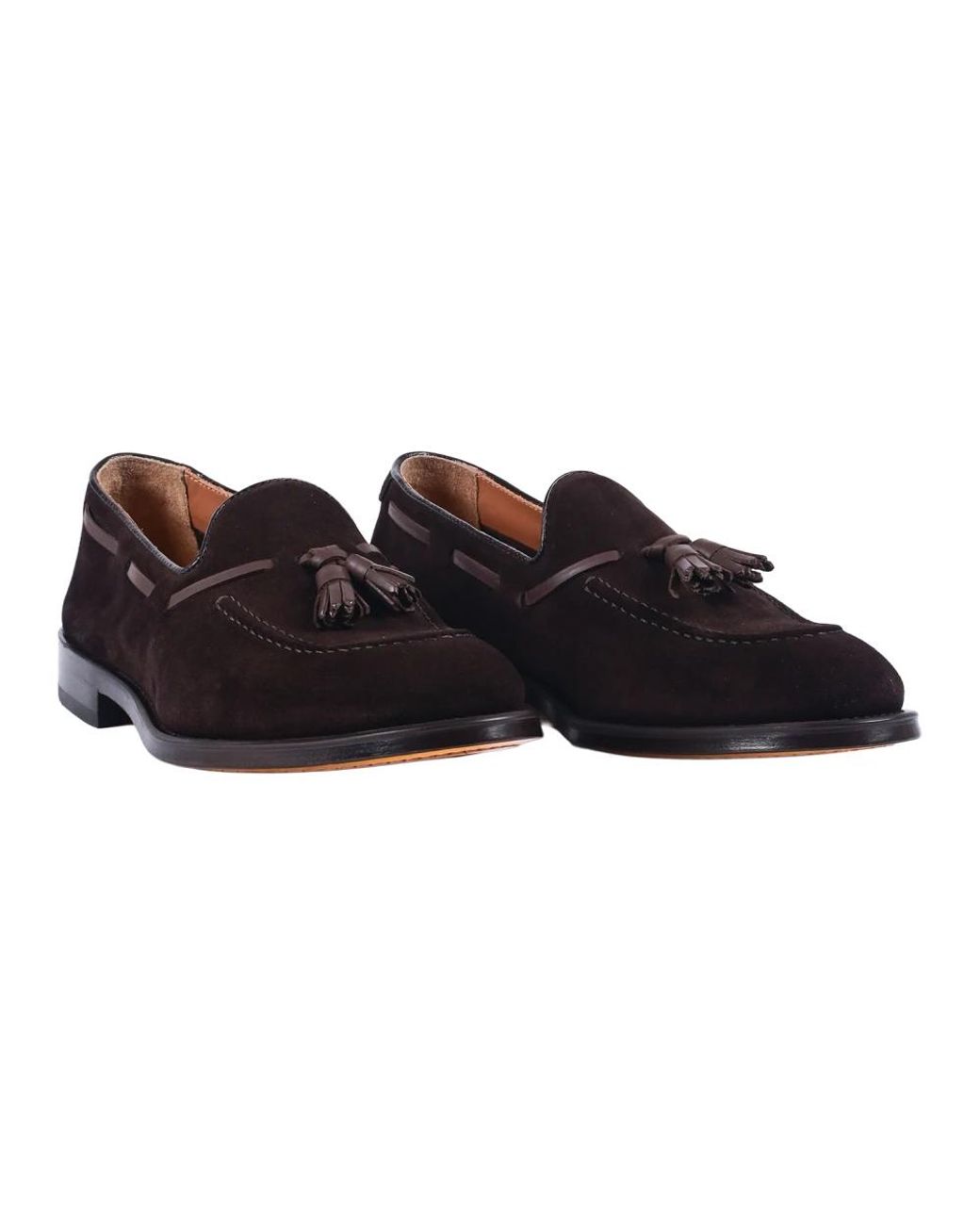 Doucal's Black Boat Shoes for men