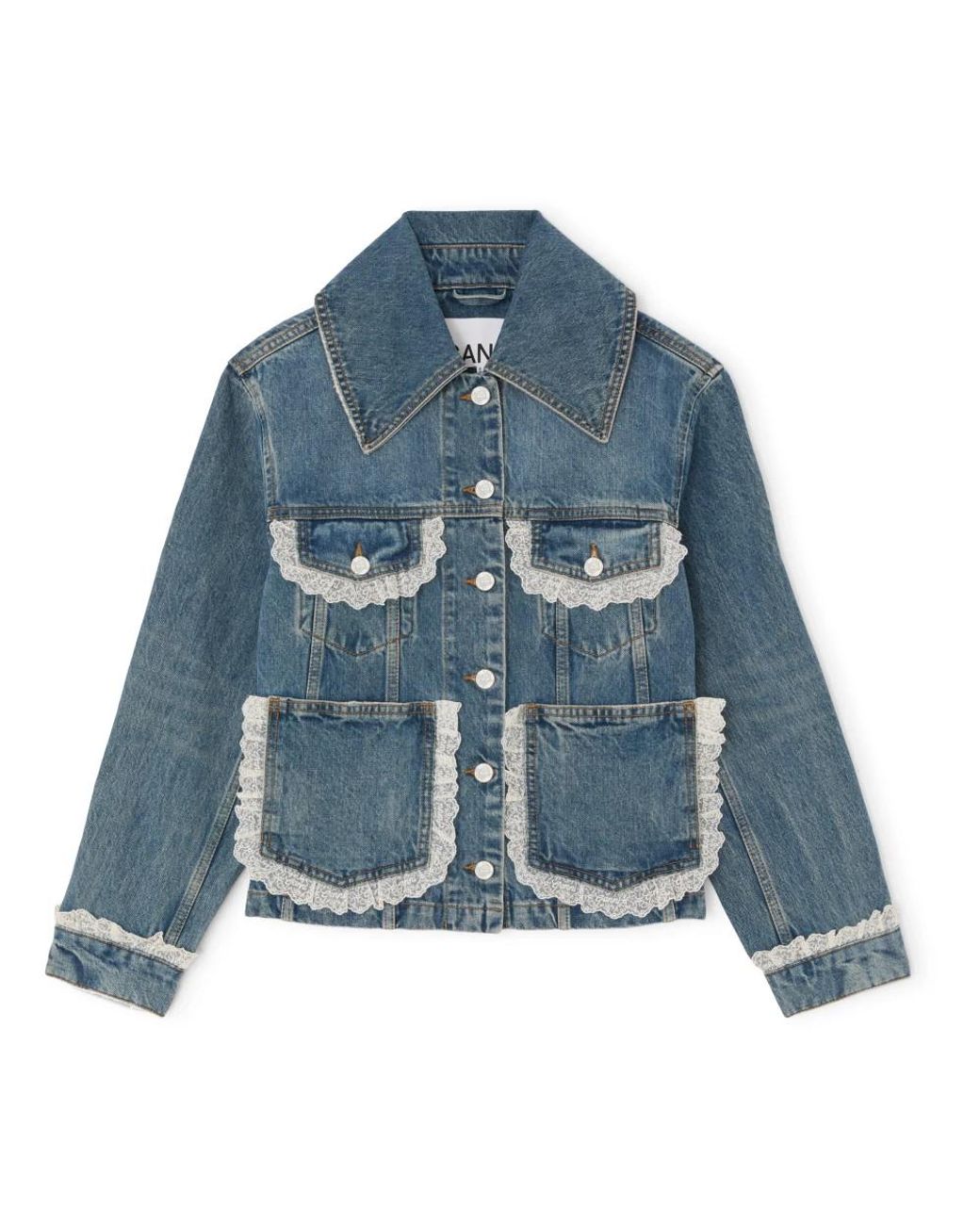 Ganni Blue Denim Jackets