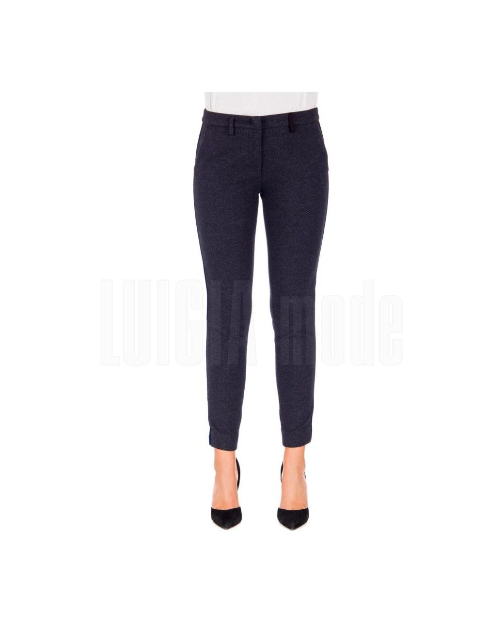 Mason's Blue Cropped Trousers