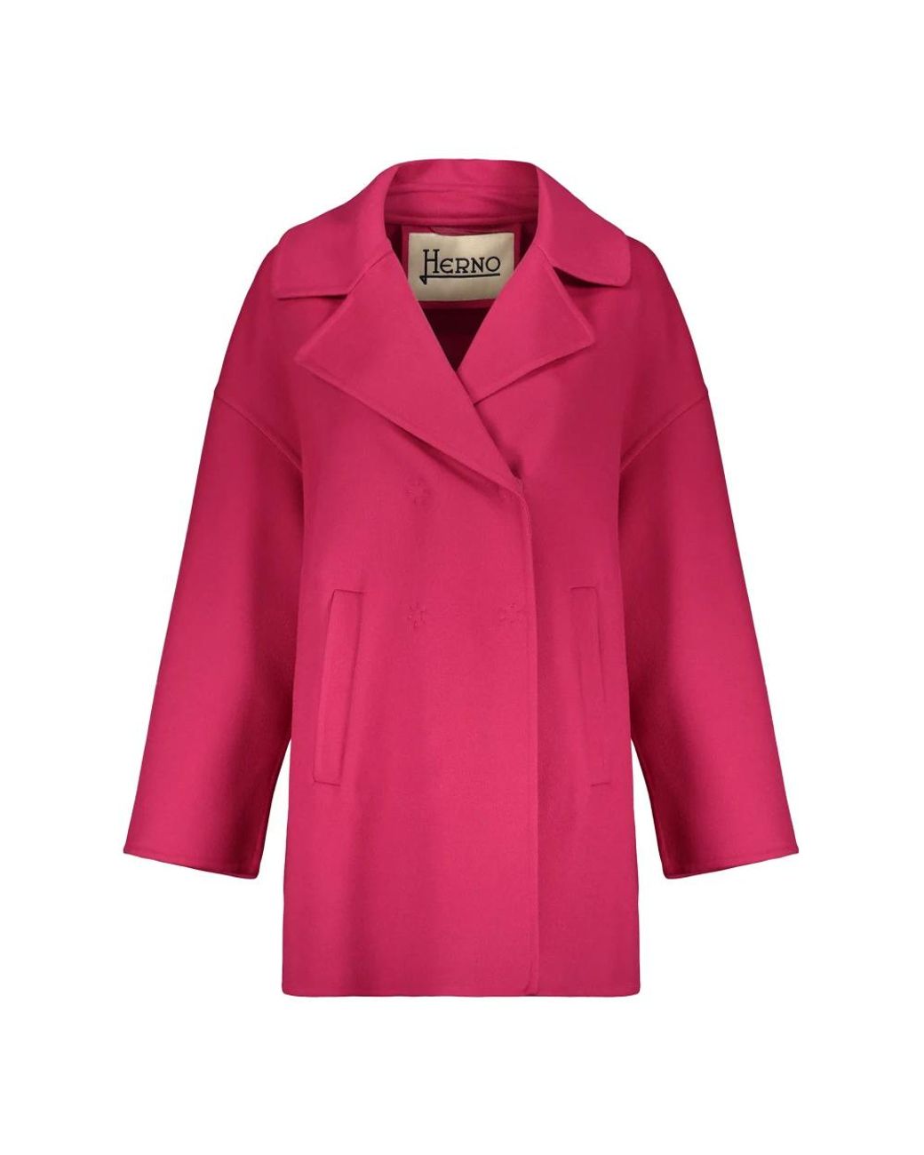 Herno Red Double-Breasted Coats