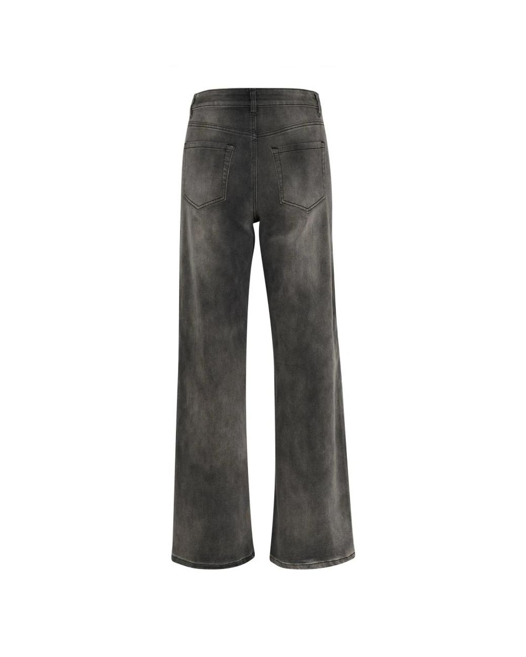 Kaffe Jeans ,Grijs ,Denim Hoge Taille Jeans Medium Grijs Denim in het Gray