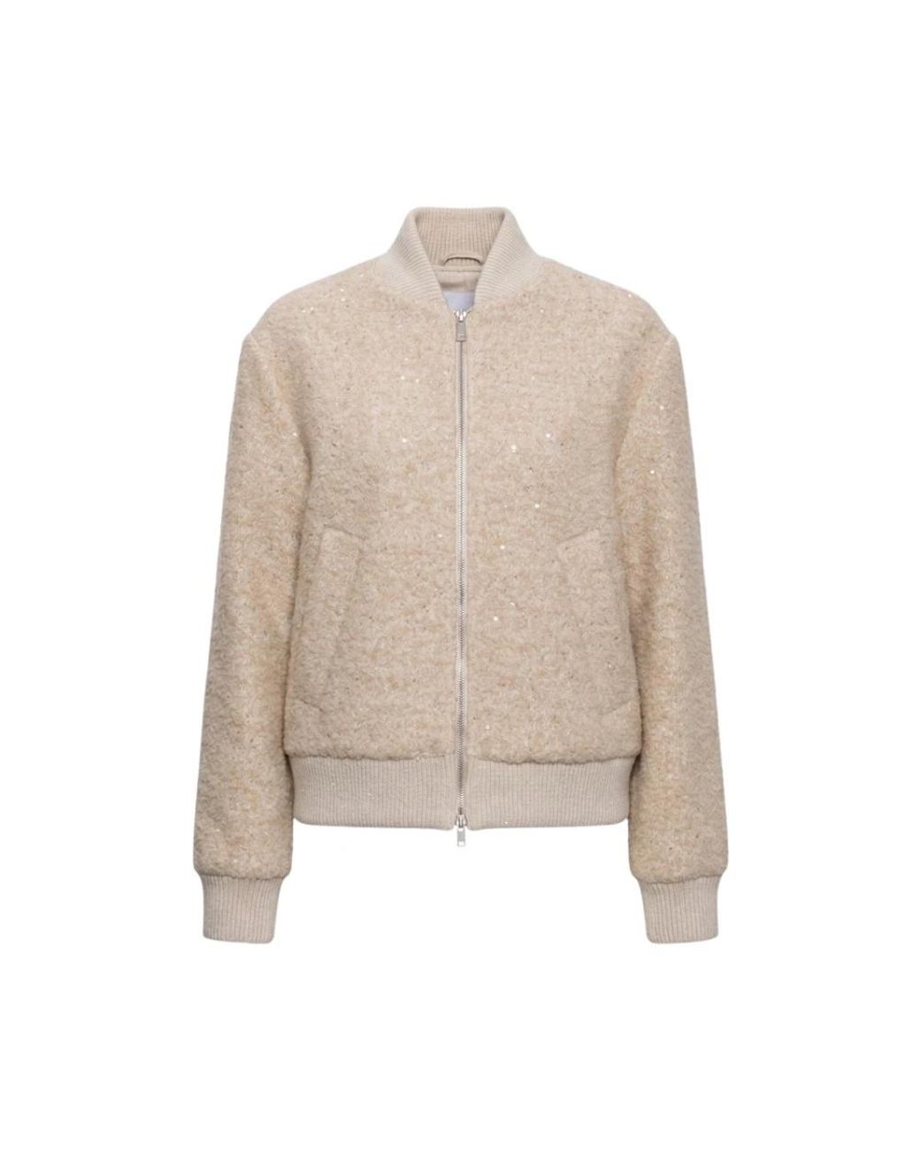 Peserico Natural Bomber Jackets