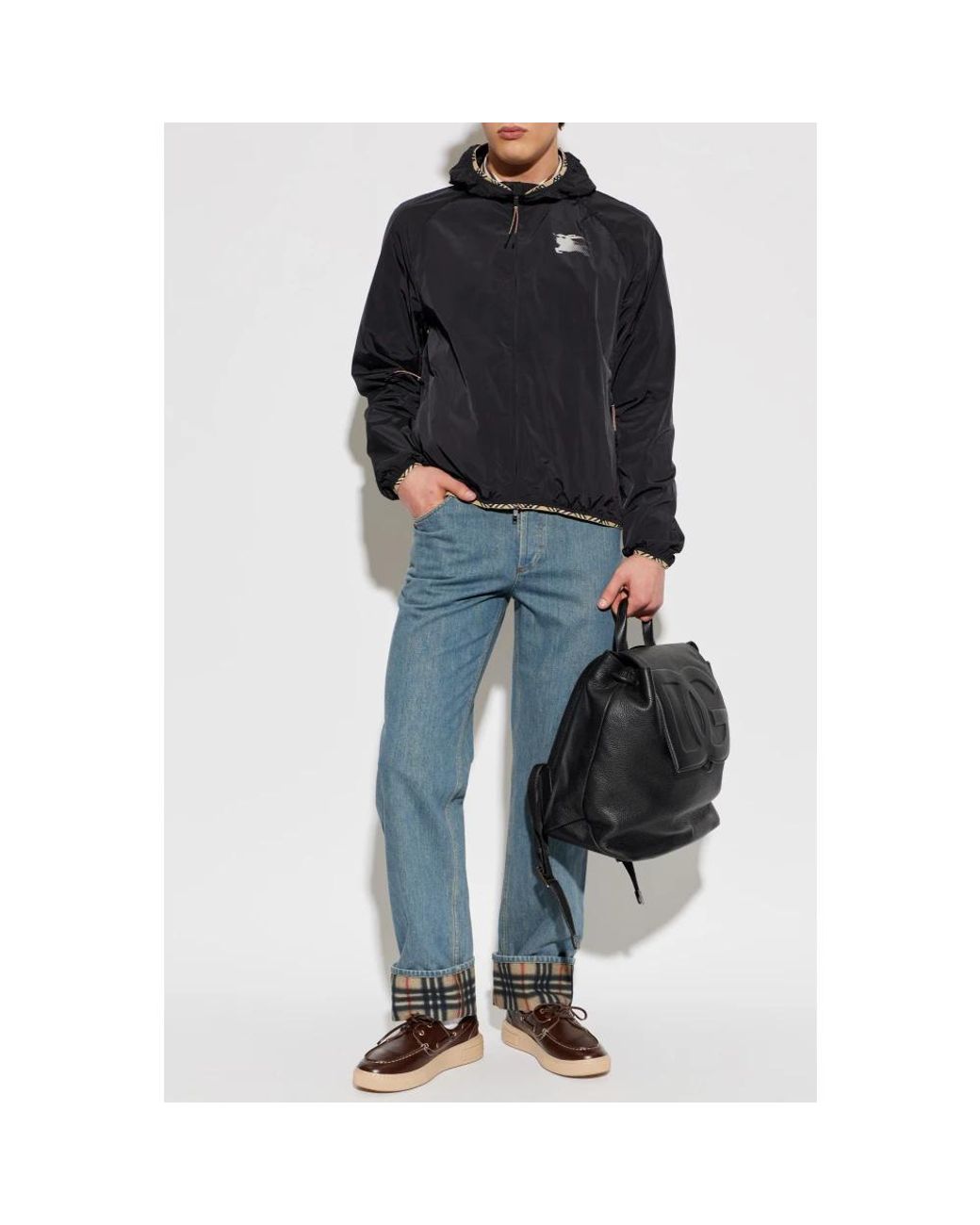 Burberry Blue Light Jackets for men