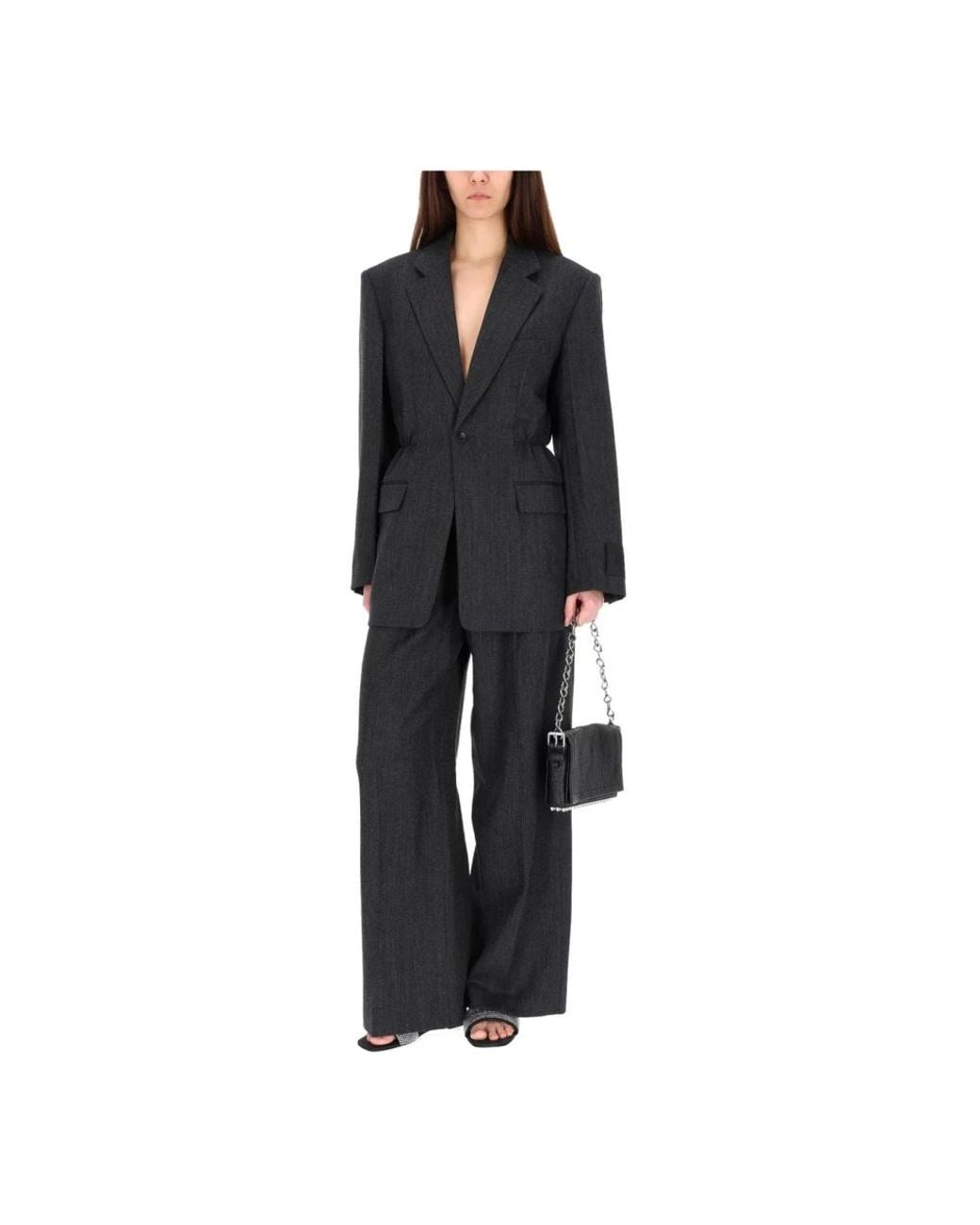 Alexander Wang Black Wide Trousers