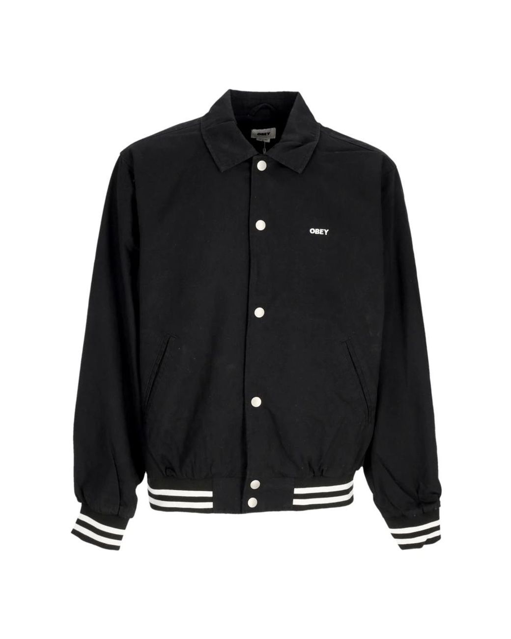 Obey Black Bomber Jackets for men