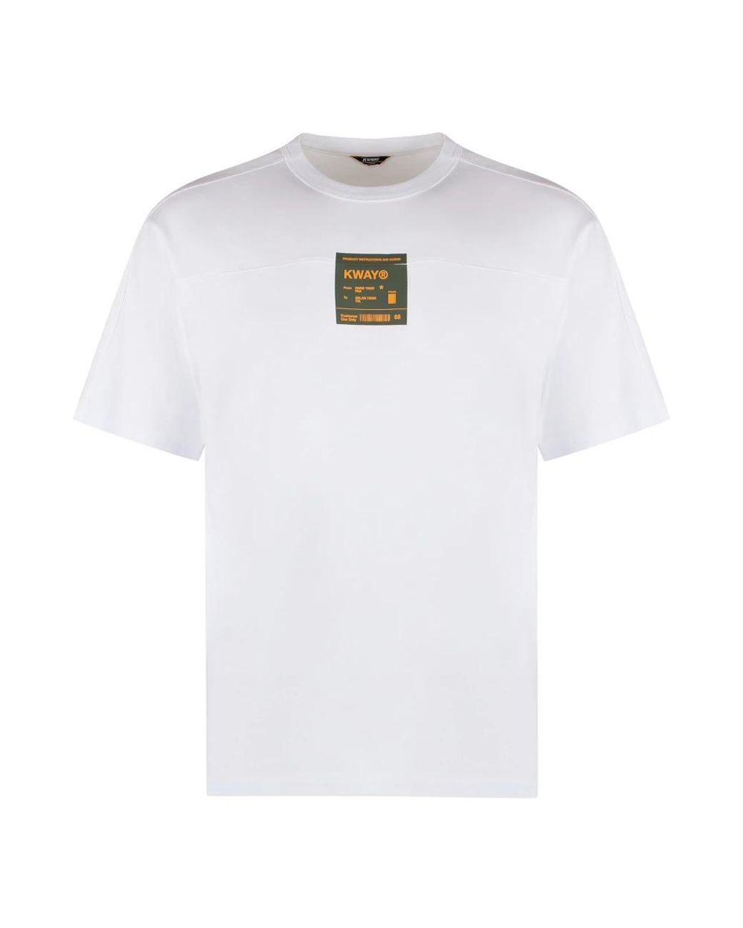 K-Way White T-Shirts for men