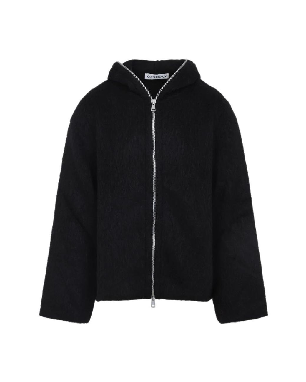 Our Legacy Full Zip Hood in het Black voor heren