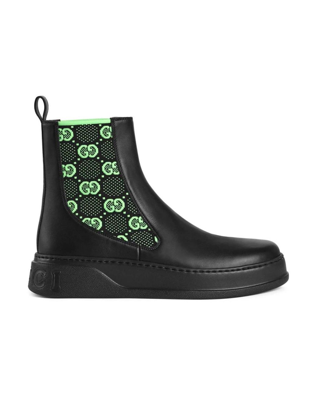 Gucci Green Chelsea Boots for men