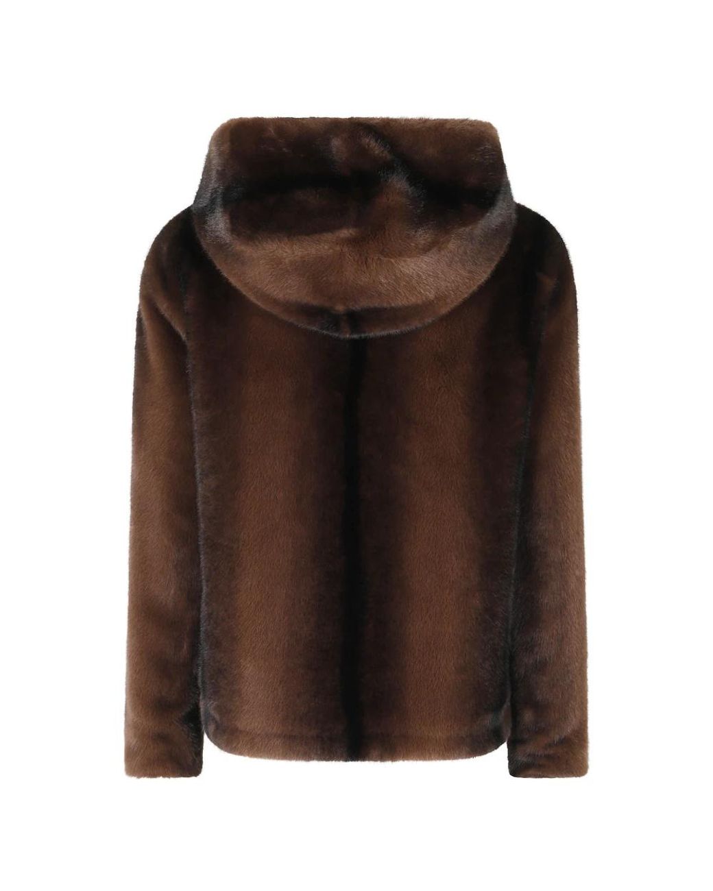 Ermanno Scervino Brown Faux Fur & Shearling Jackets