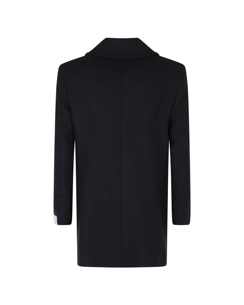 BRERAS Milano Black Double-Breasted Coats for men