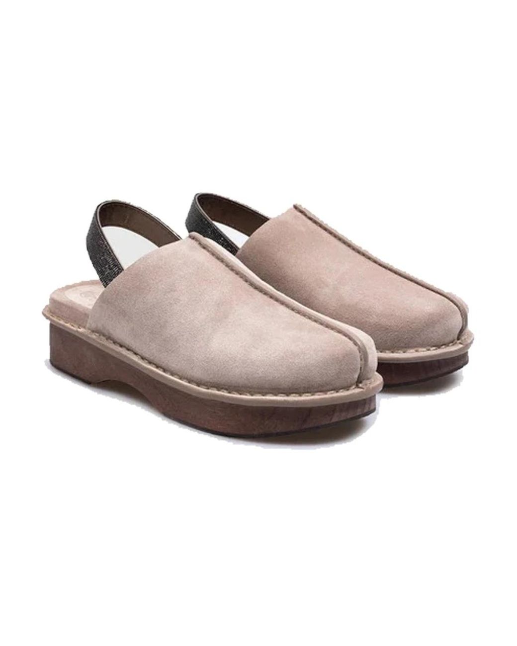 Brunello Cucinelli Brown Clogs