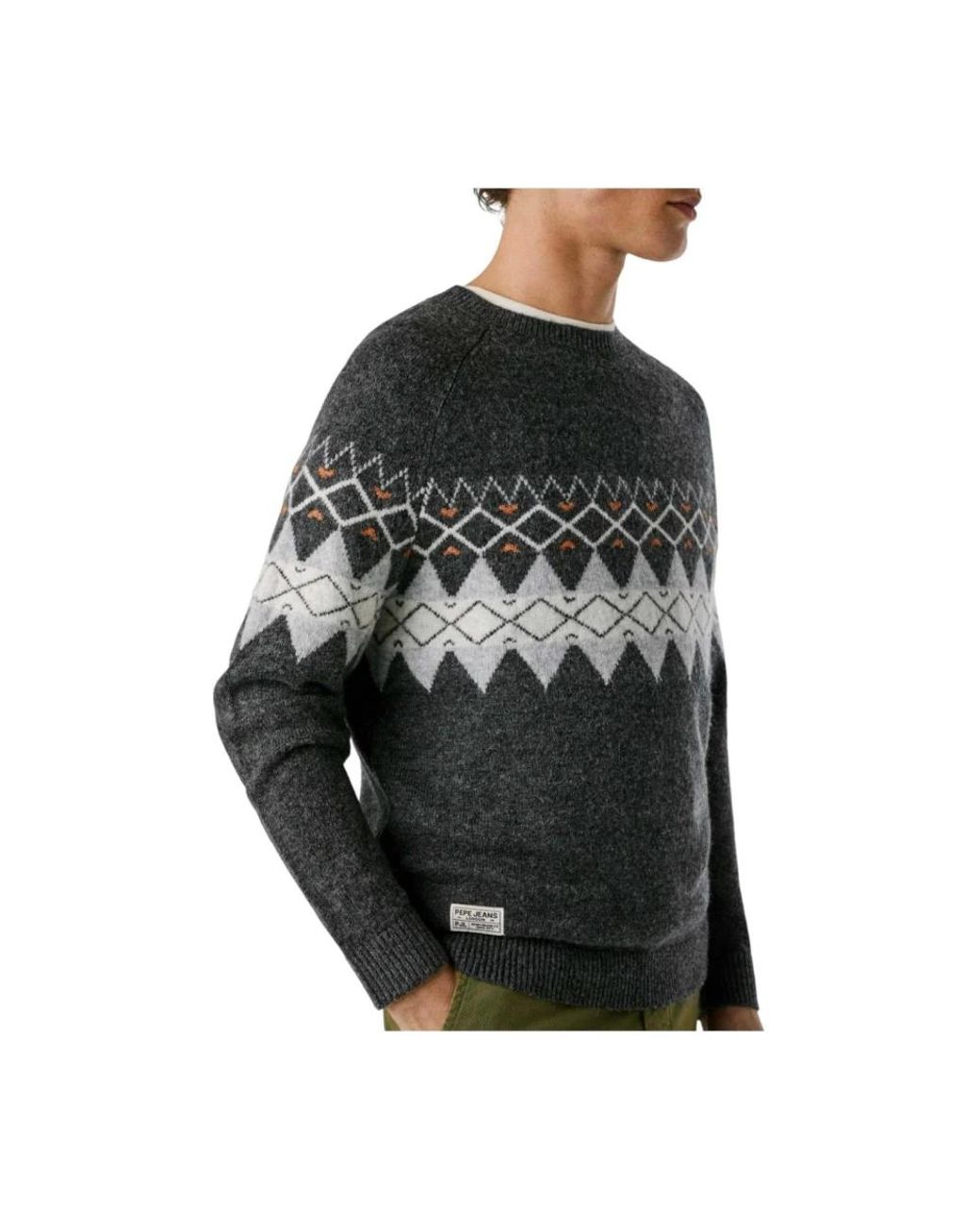 Pepe Jeans Black Round-Neck Knitwear for men