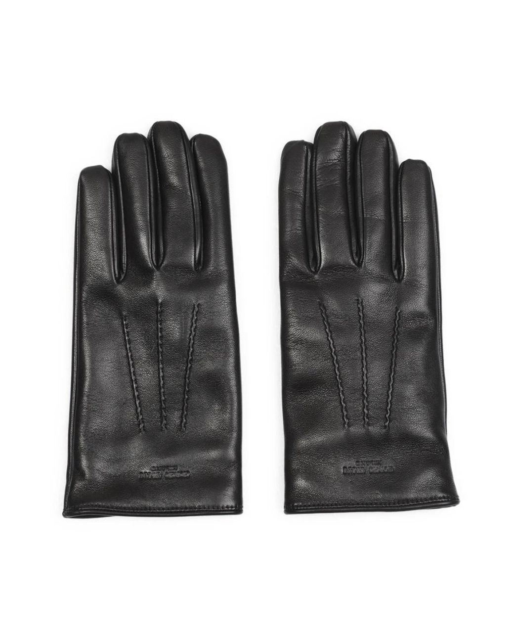Giorgio Armani Accessoires ,Zwart ,Zwarte Leren Handschoenen Accessoires in het Black voor heren