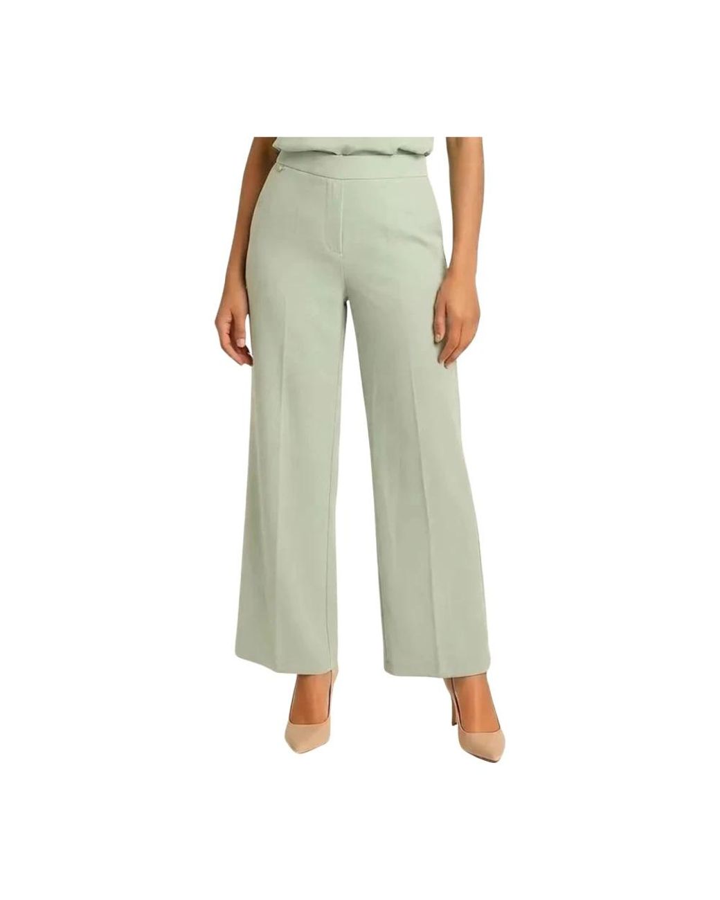 Amélie & Amélie Green Wide Trousers