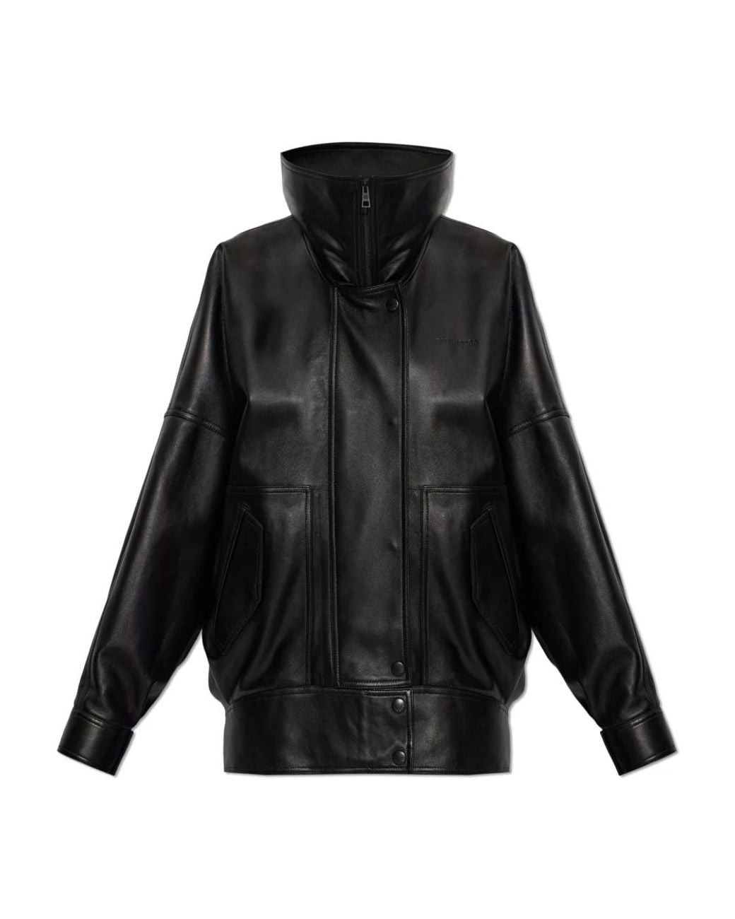 Balenciaga Black Leather Jackets