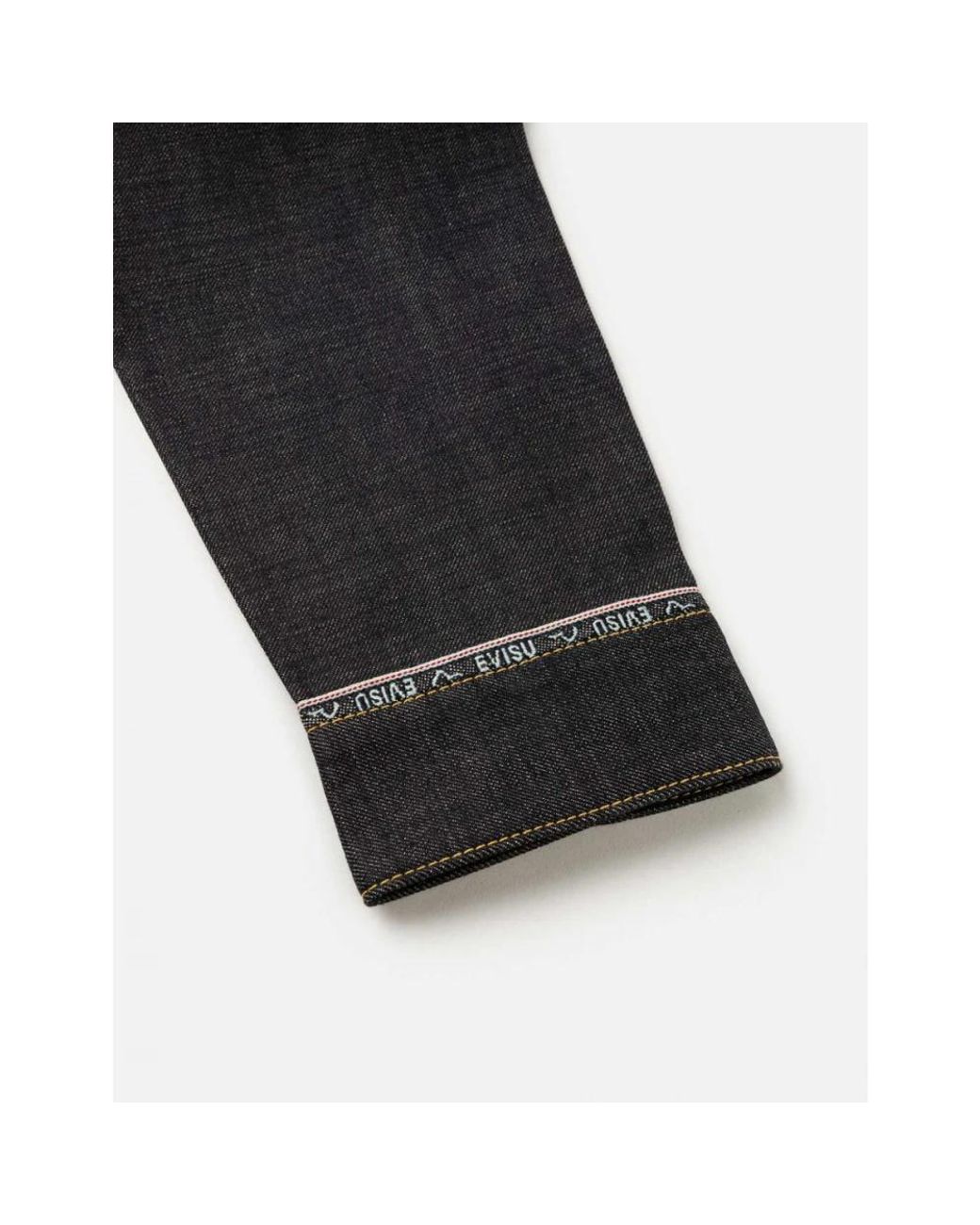 Denim Jackets Evisu de hombre de color Black