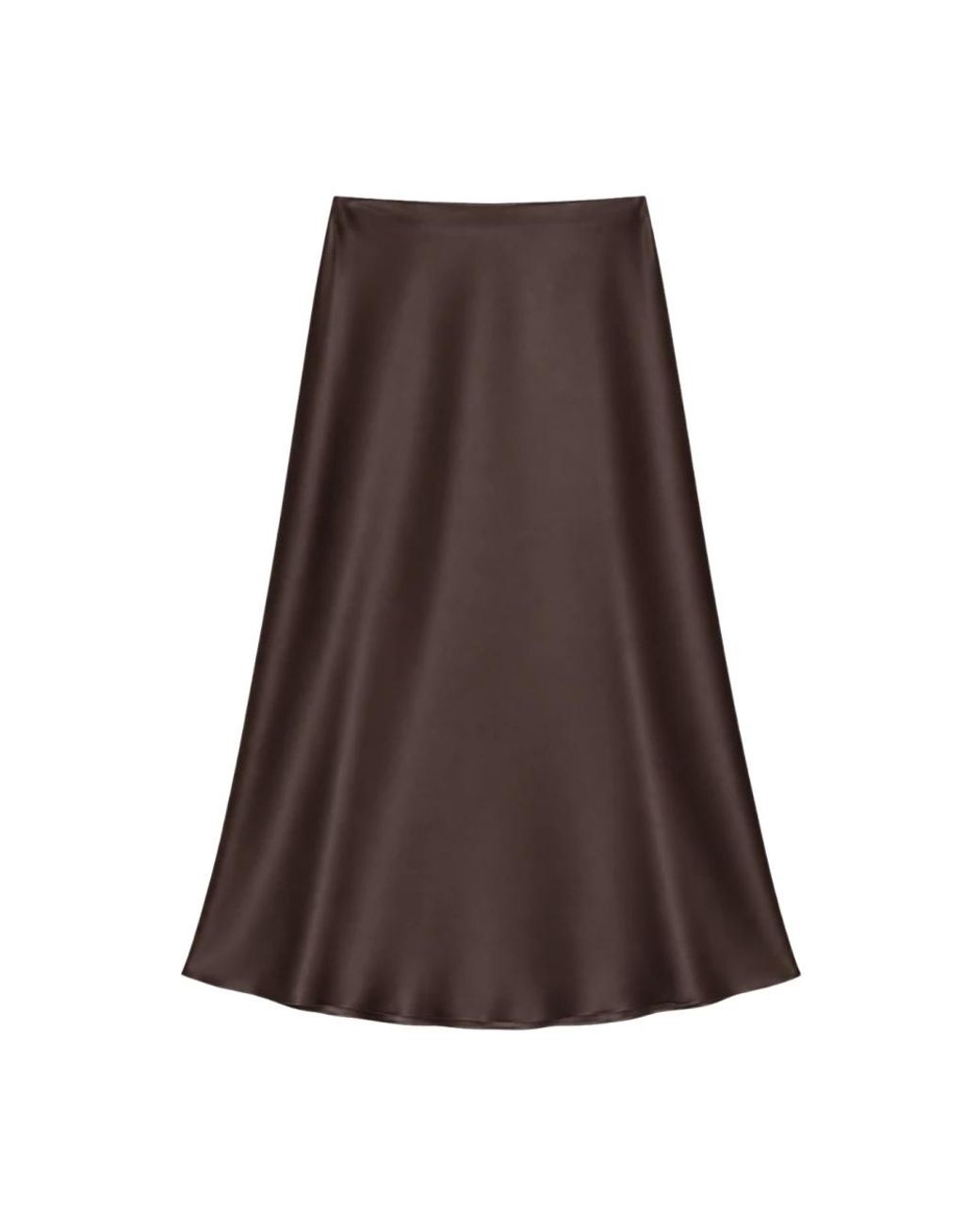 Midi Skirts Clips en coloris Brown