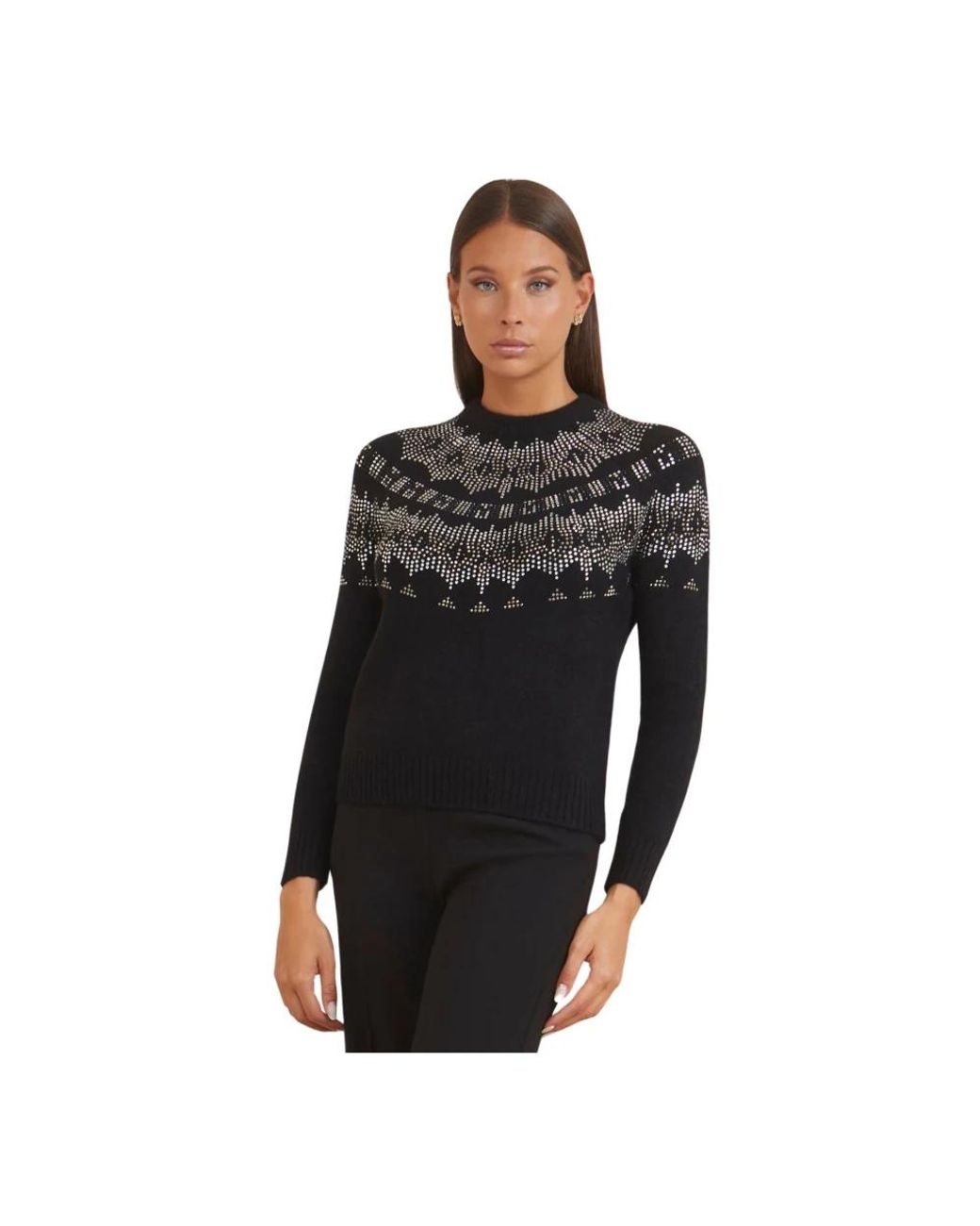 Marciano Black Round-Neck Knitwear