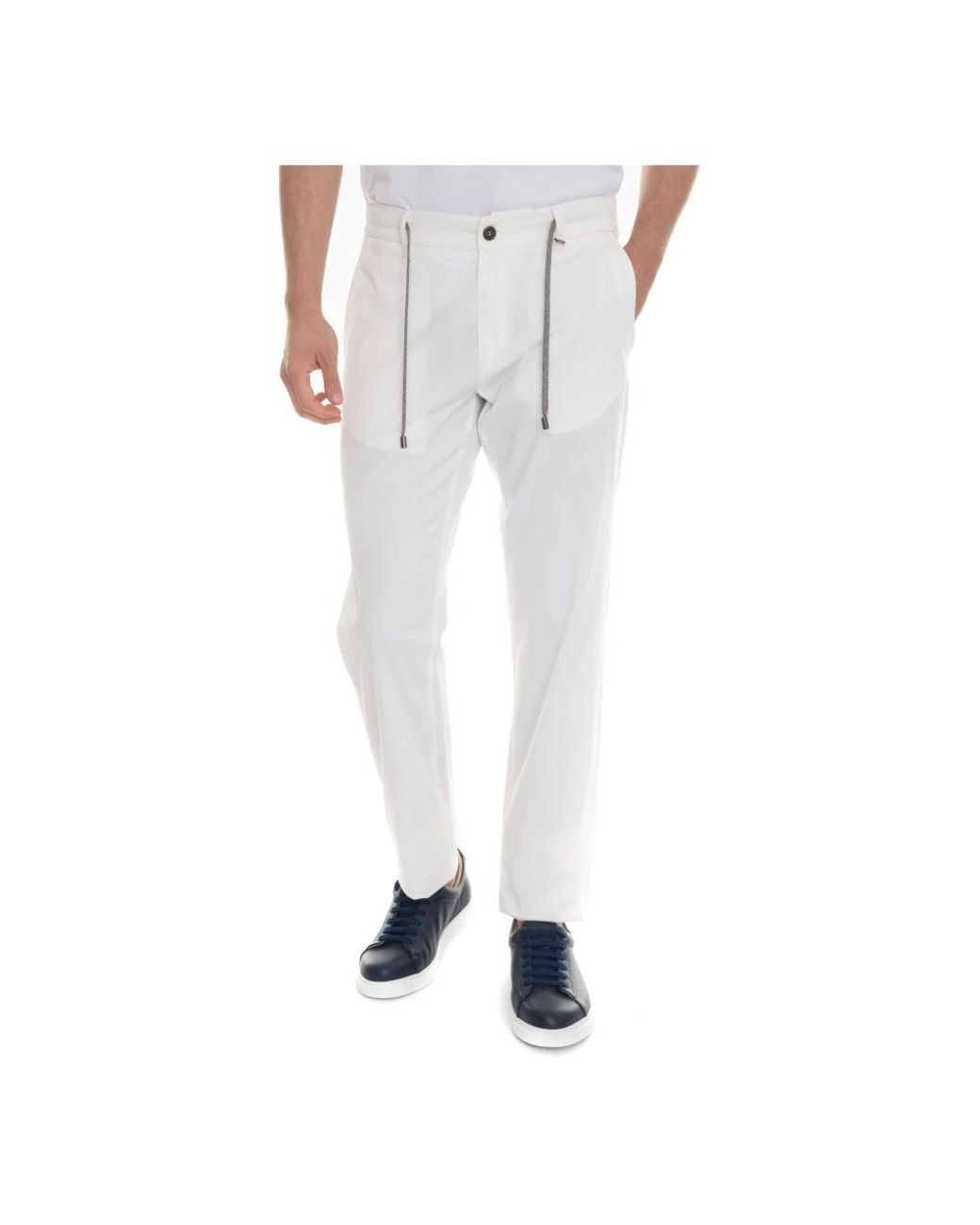 Canali White Chinos for men
