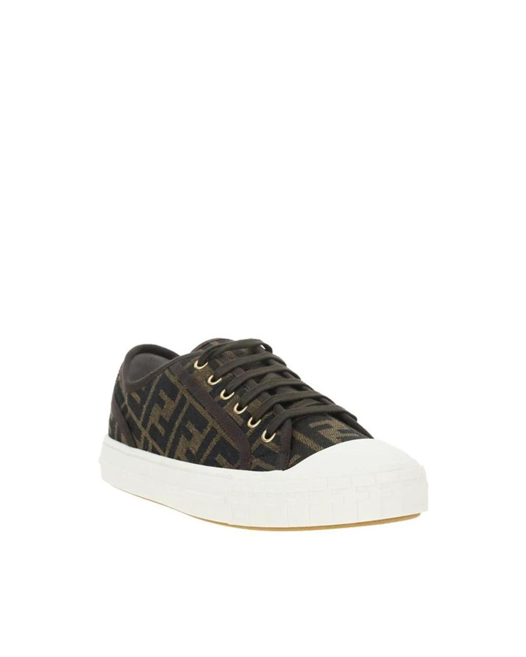 Fendi Black Monochrome Sneakers for men