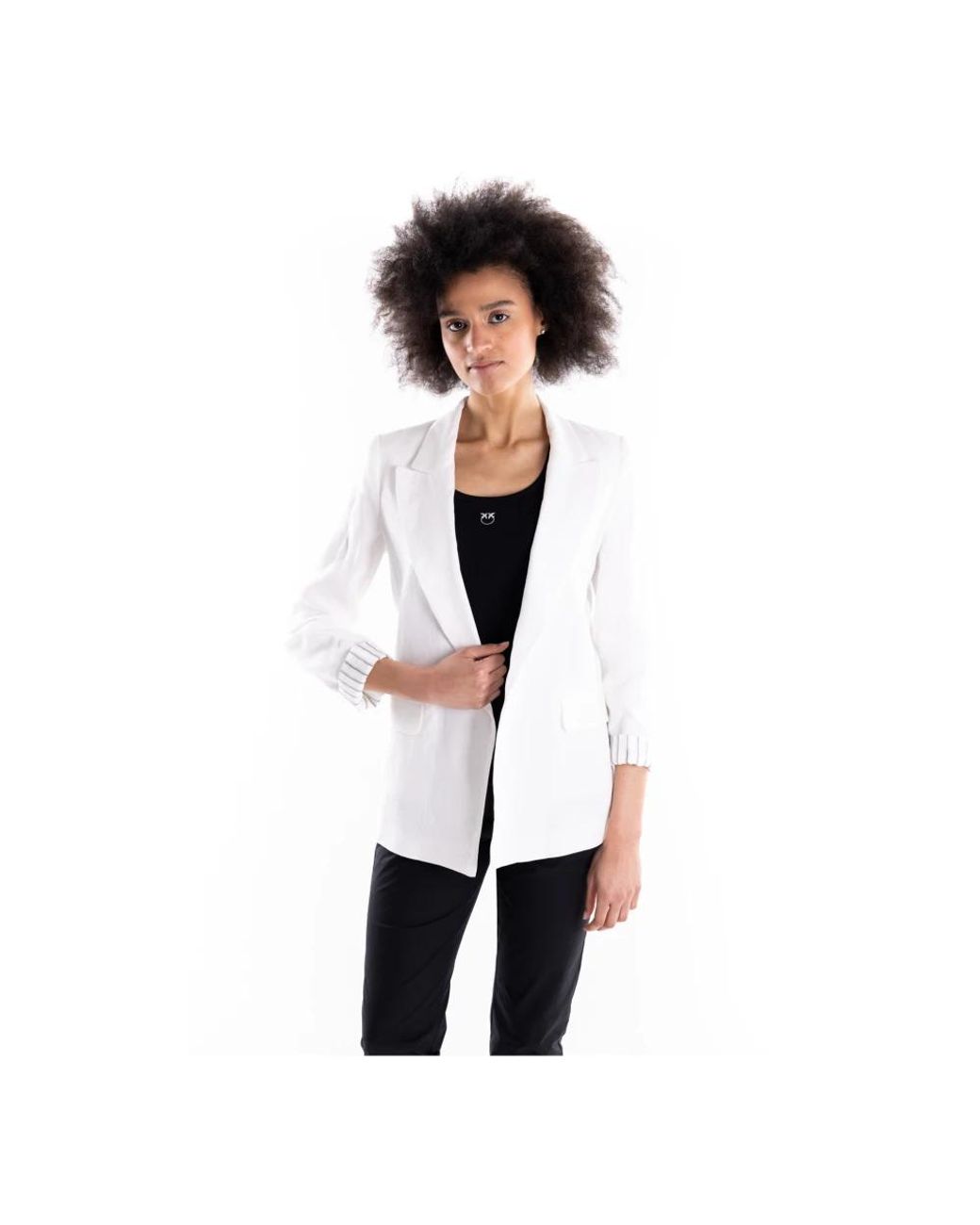 Marella Pure Linen Blazer in het White