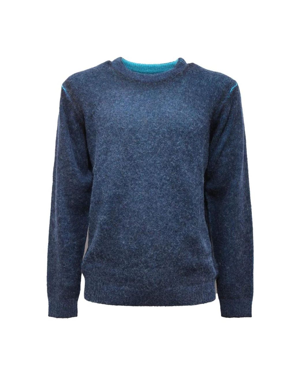Sun 68 Blue Round-Neck Knitwear for men