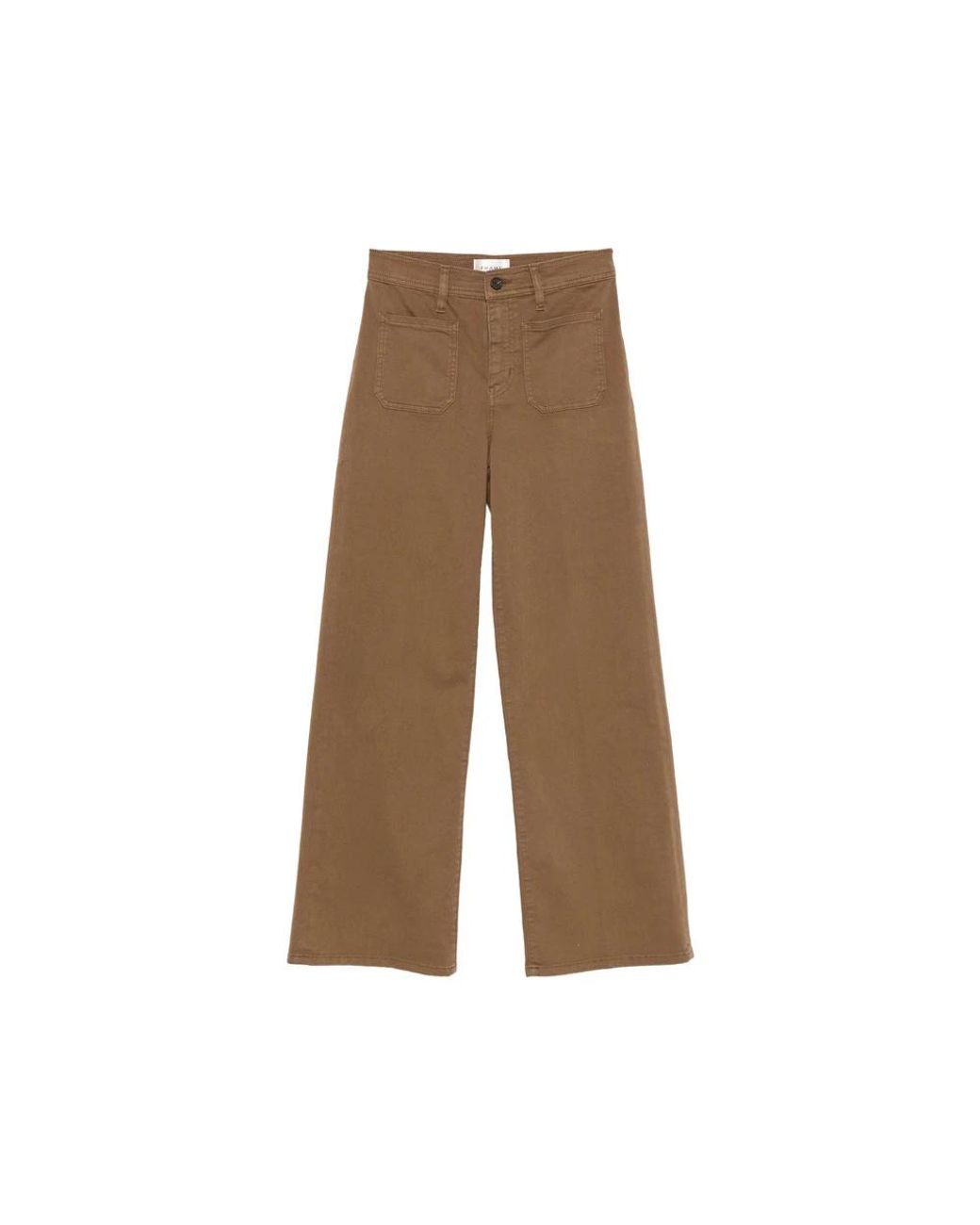 FRAME Brown Wide Trousers