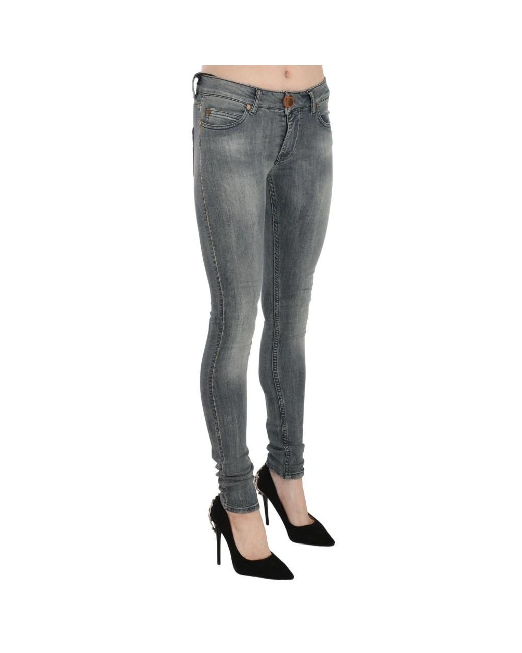 Plein Sud Gray Skinny Fit Jeans
