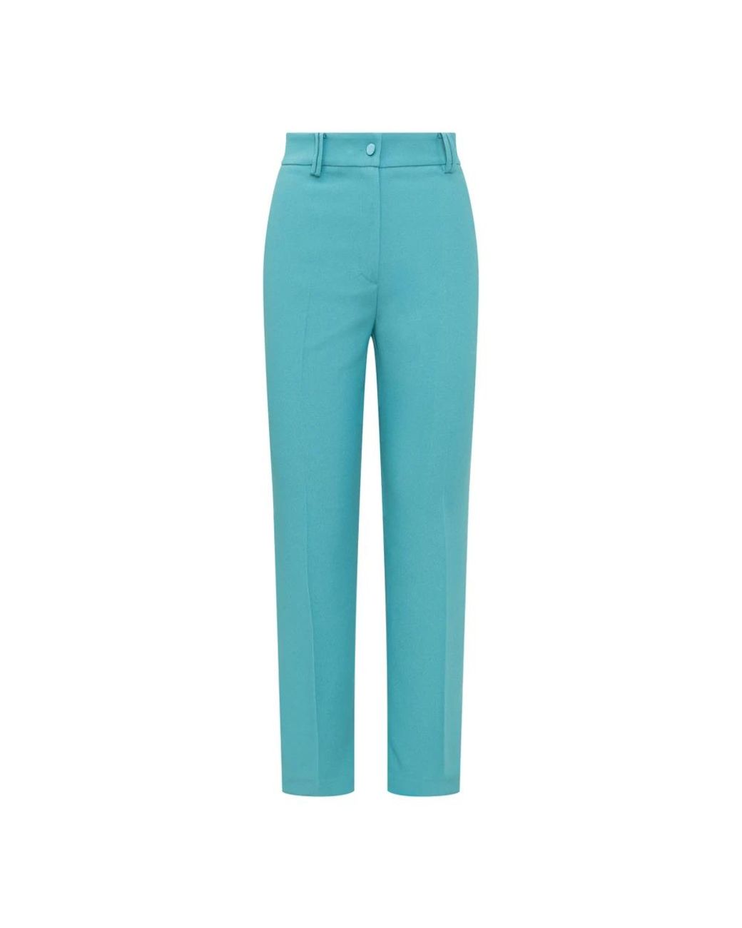 HEBE STUDIO Blue Slim-Fit Trousers