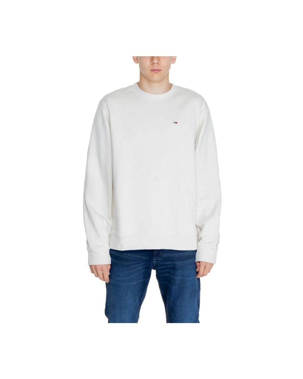 Tommy Hilfiger White Round-Neck Knitwear for men