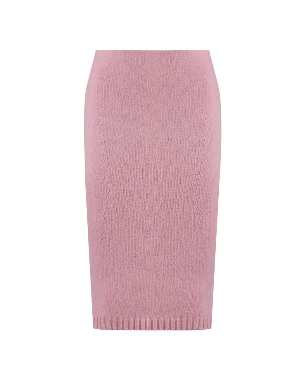 Tom Ford Rokken ,Roze ,Wol Geribbelde Gebreide Wollen Kasjmier Rok in het Pink