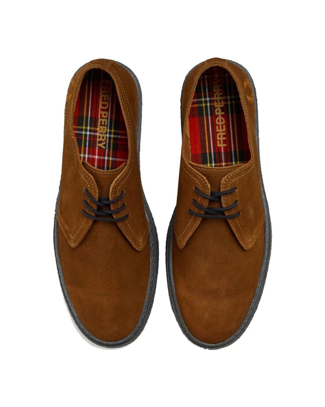 Fred Perry Brown Laced Shoes for men