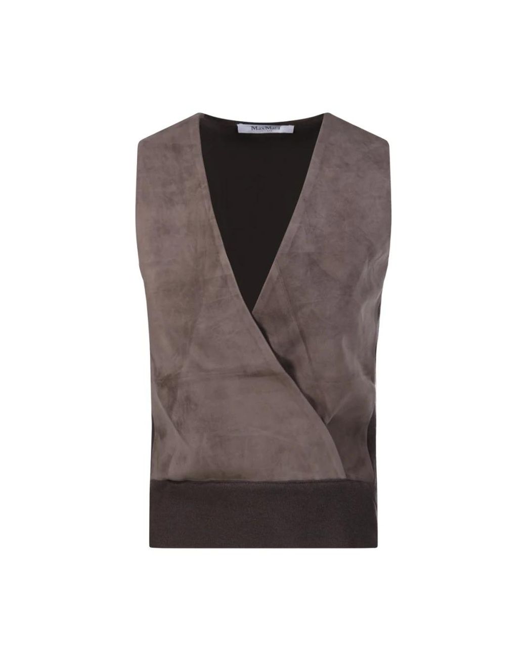 Max Mara Brown Waistcoats