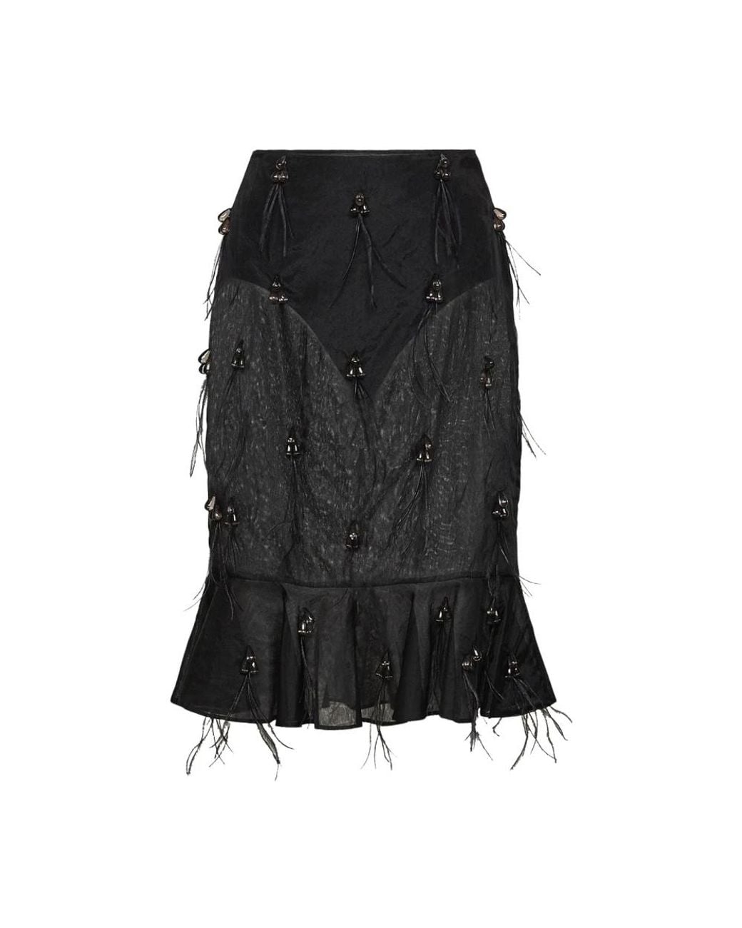 GIUSEPPE DI MORABITO Black Midi Skirts