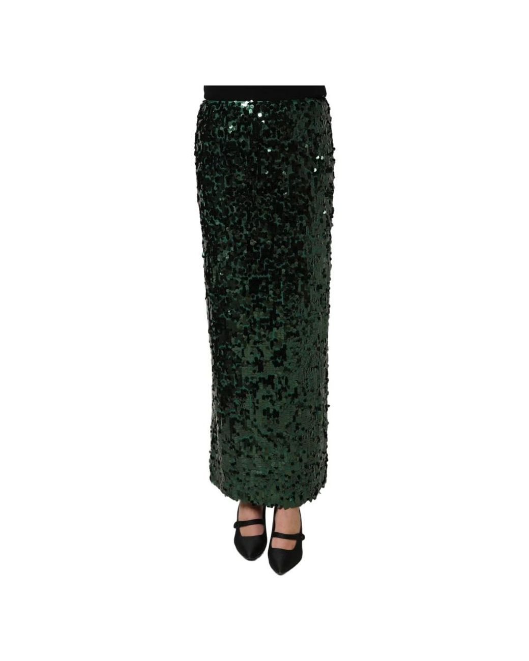 Dolce & Gabbana Green Maxi Skirts