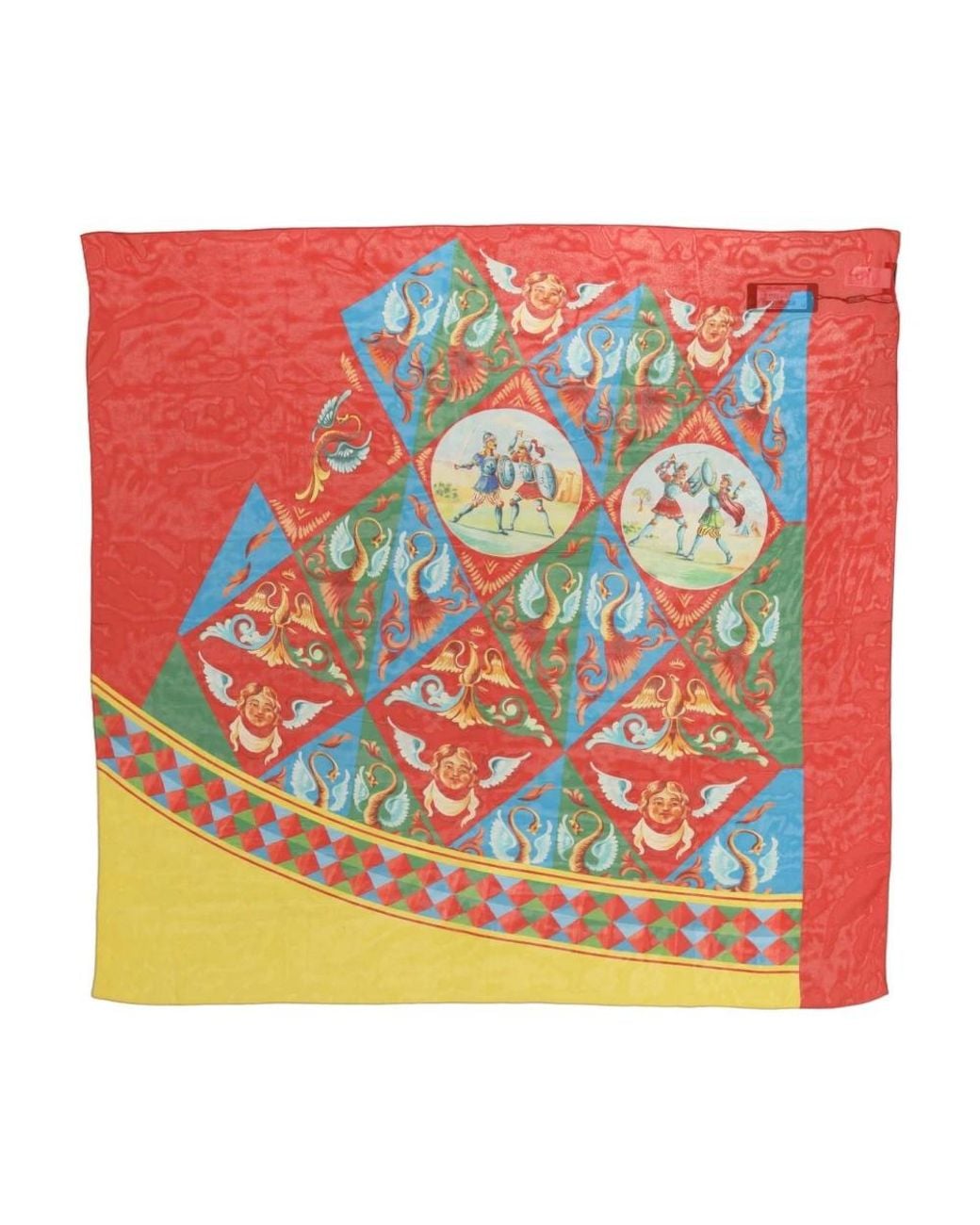 Dolce & Gabbana Red Silk Scarves