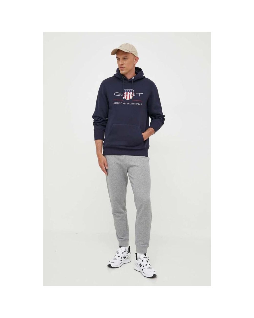 Hoodies Gant de hombre de color Blue