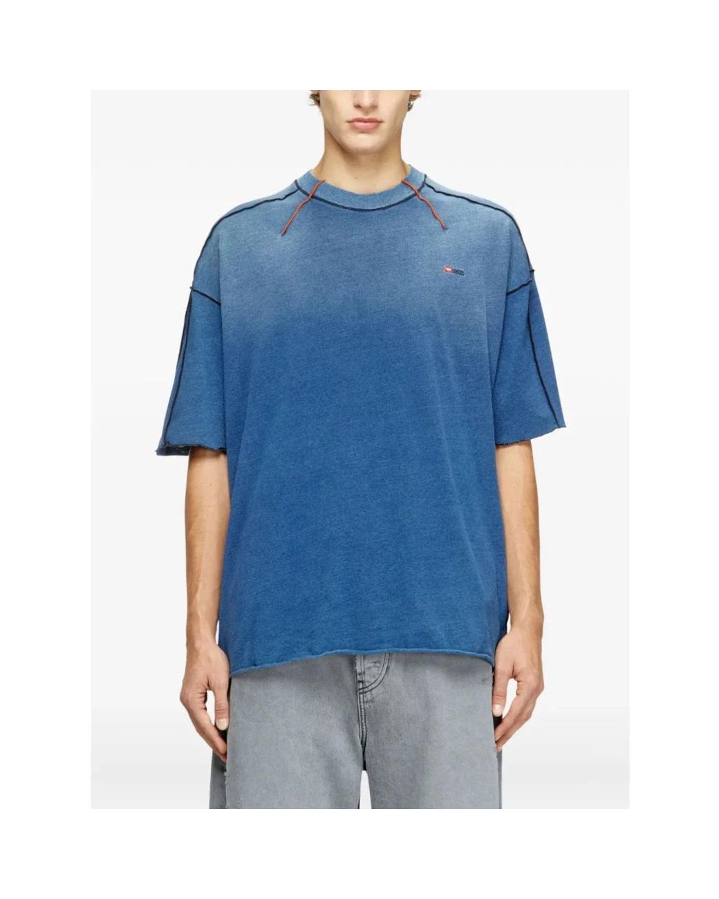 DIESEL Blue T-Shirts for men