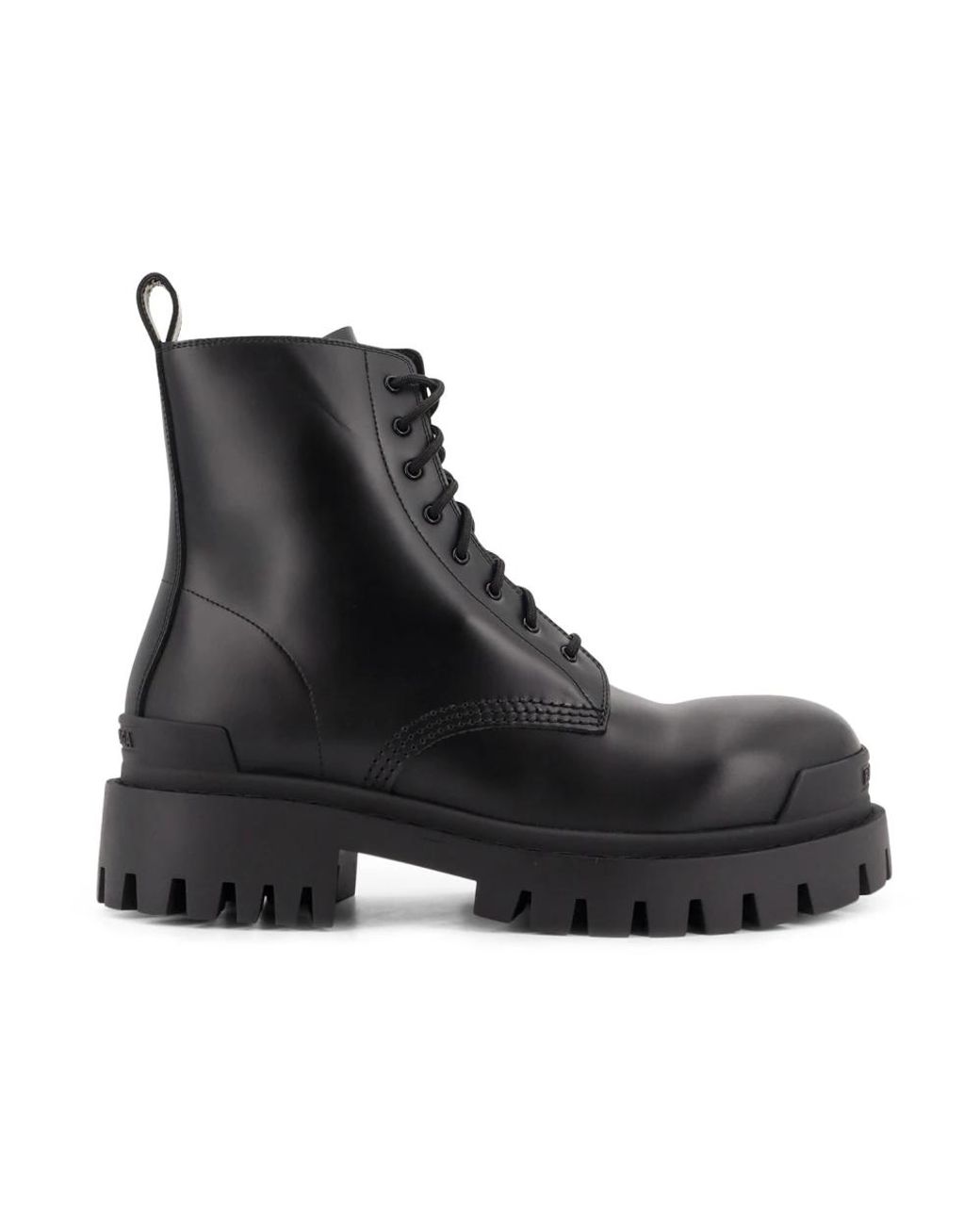 Balenciaga Black Lace-Up Boots for men