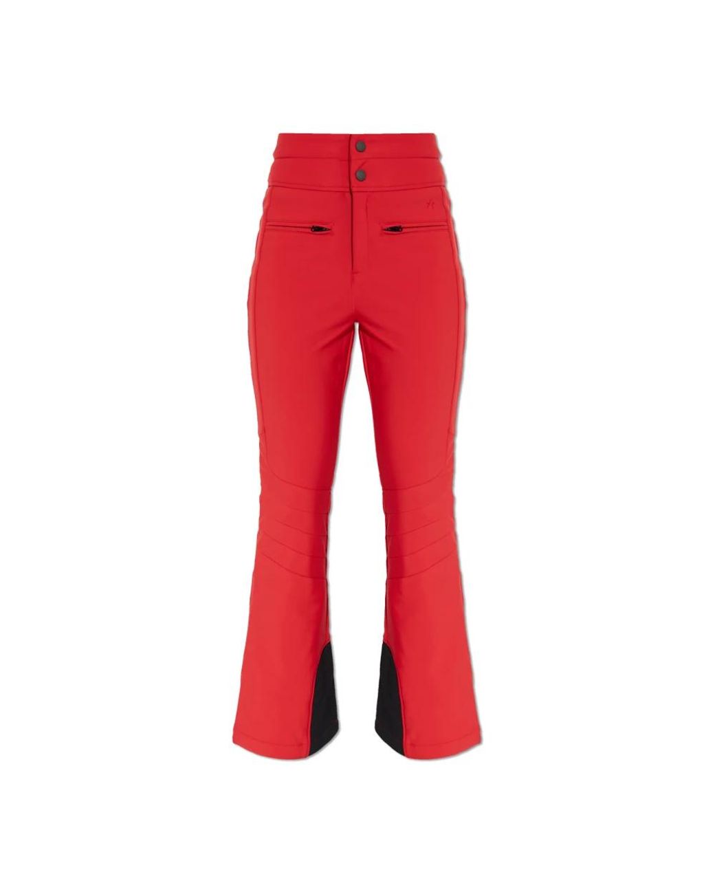 Perfect Moment Fitness ,Rood ,Leer Aurora Ski Broek in het Red
