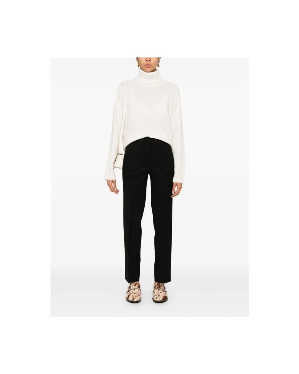 P.A.R.O.S.H. Black Slim-Fit Trousers