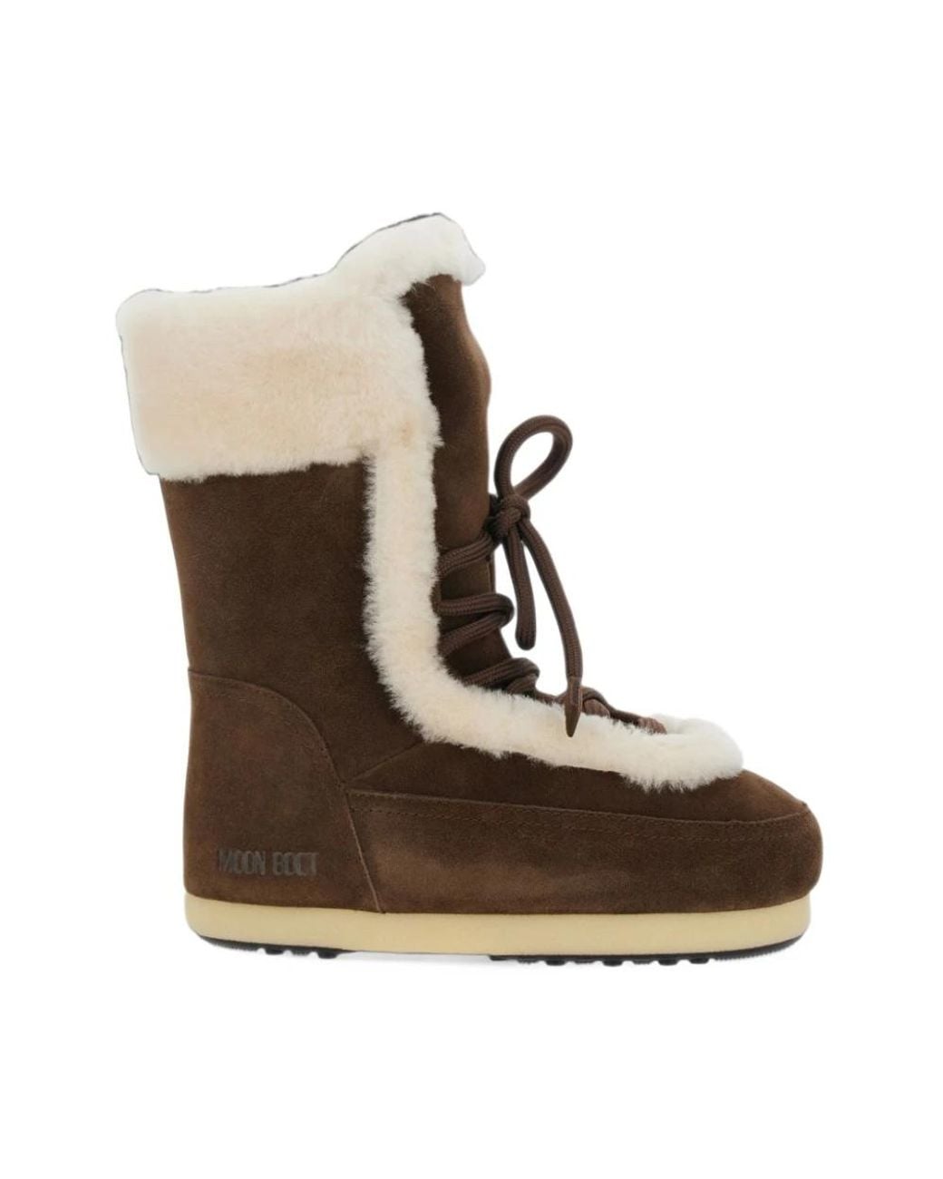 Moon Boot Schoenen ,Bruin ,Flat Schoenen in het Brown