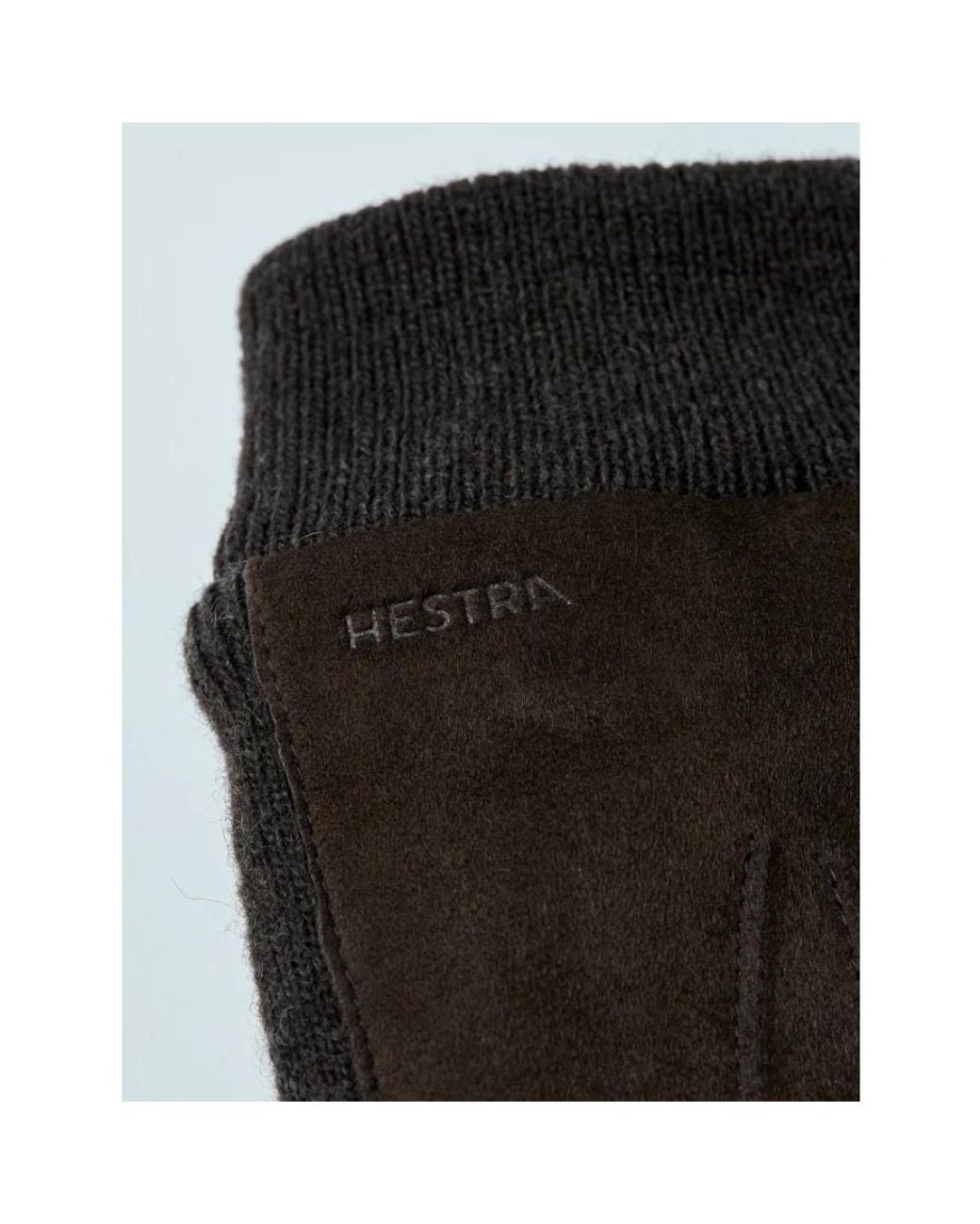 Hestra Black Gloves for men