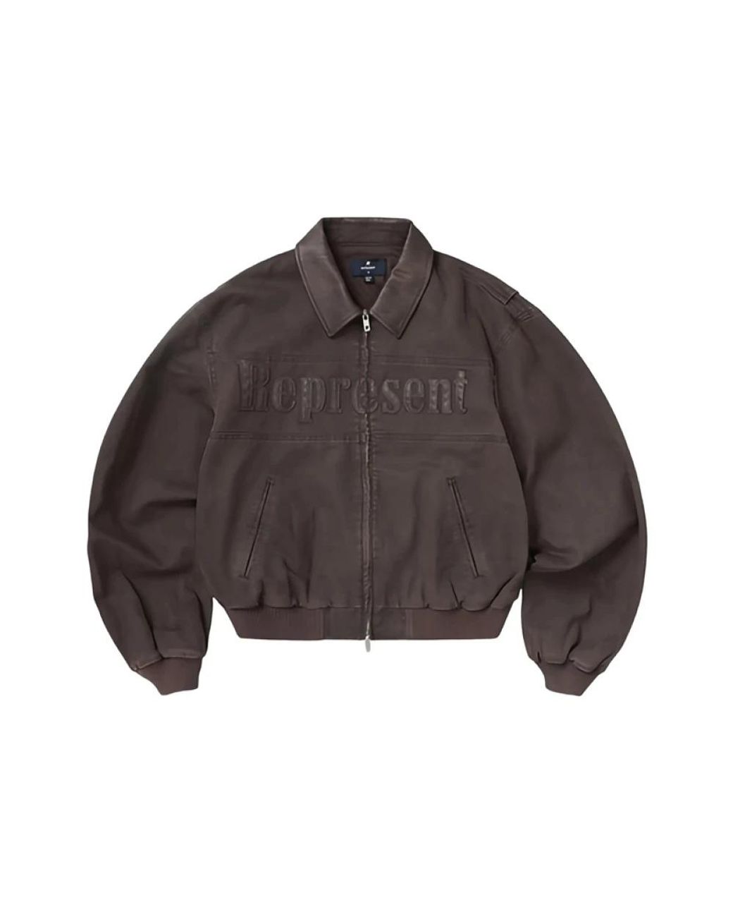 Represent Classic Collar Bomber Jacket in het Gray voor heren