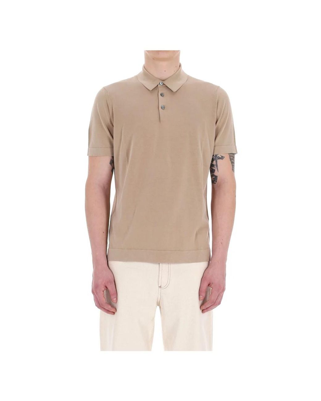 Drumohr Natural Polo Shirts for men
